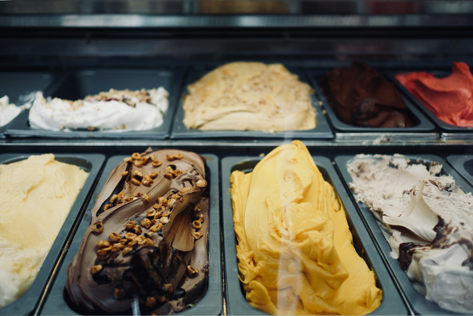 Bandeja de helado artesanal